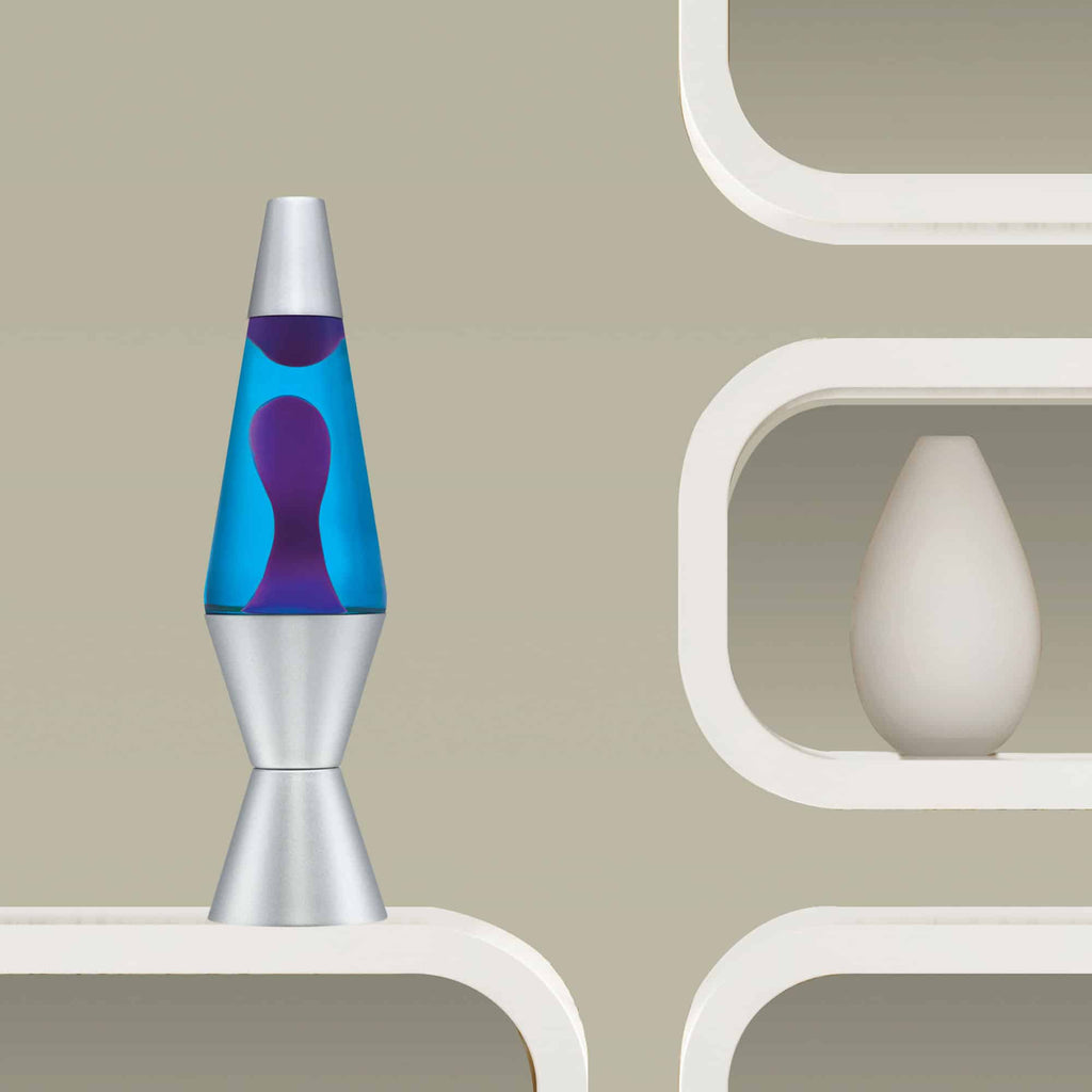 14.5" LAVA LAMP - PURPLE/BLUE/SILVER