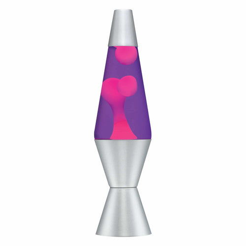 14.5" LAVA LAMP - PINK/PURPLE/SILVER